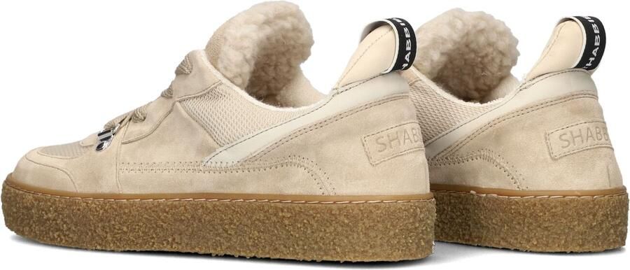 SHABBIES Lage Sneakers Dames Chewy Unna Suède Beige - Foto 4