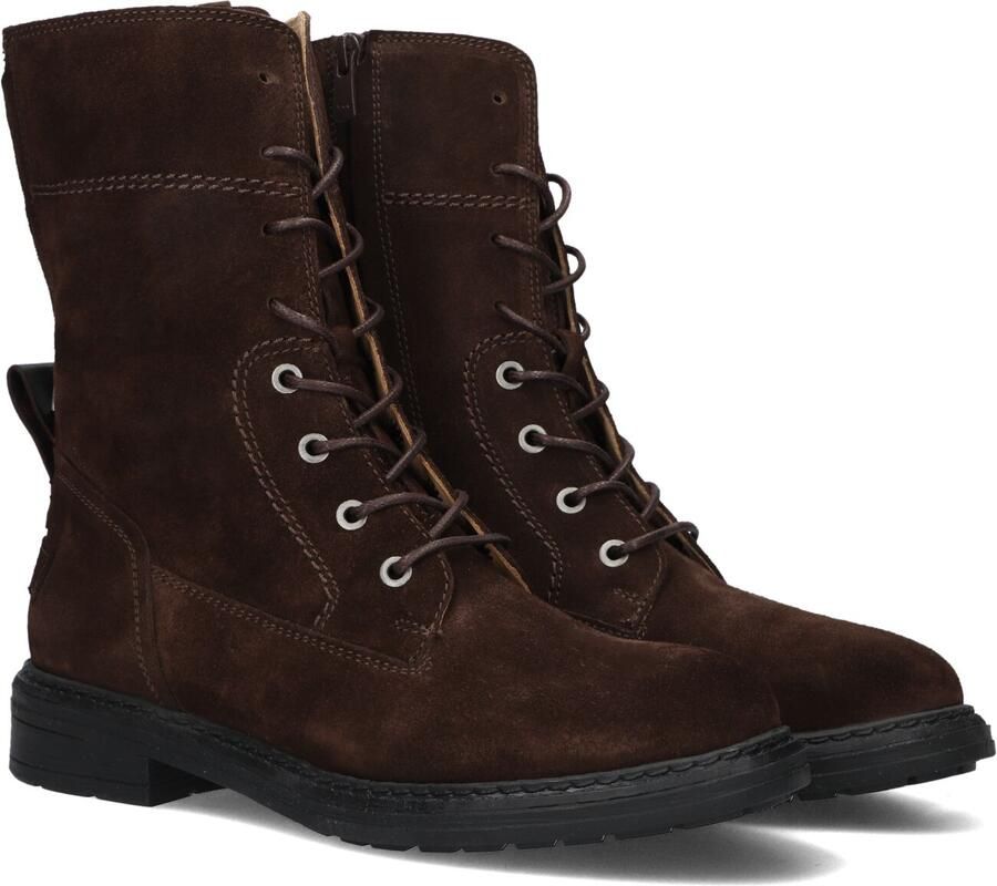 Shabbies Amsterdam DUCK LACEY NEW Boot suede Dark Brown