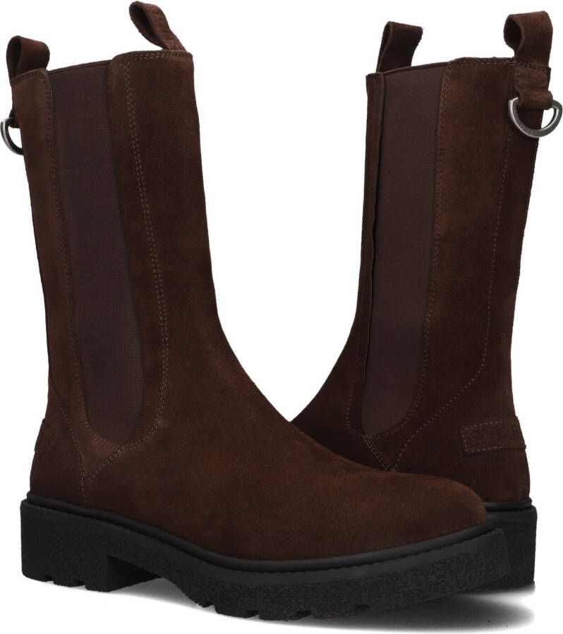 SHABBIES Chelsea Boots Dames Jacy Shelly Maat: 39 Materiaal: Suède Kleur: Bruin - Foto 4