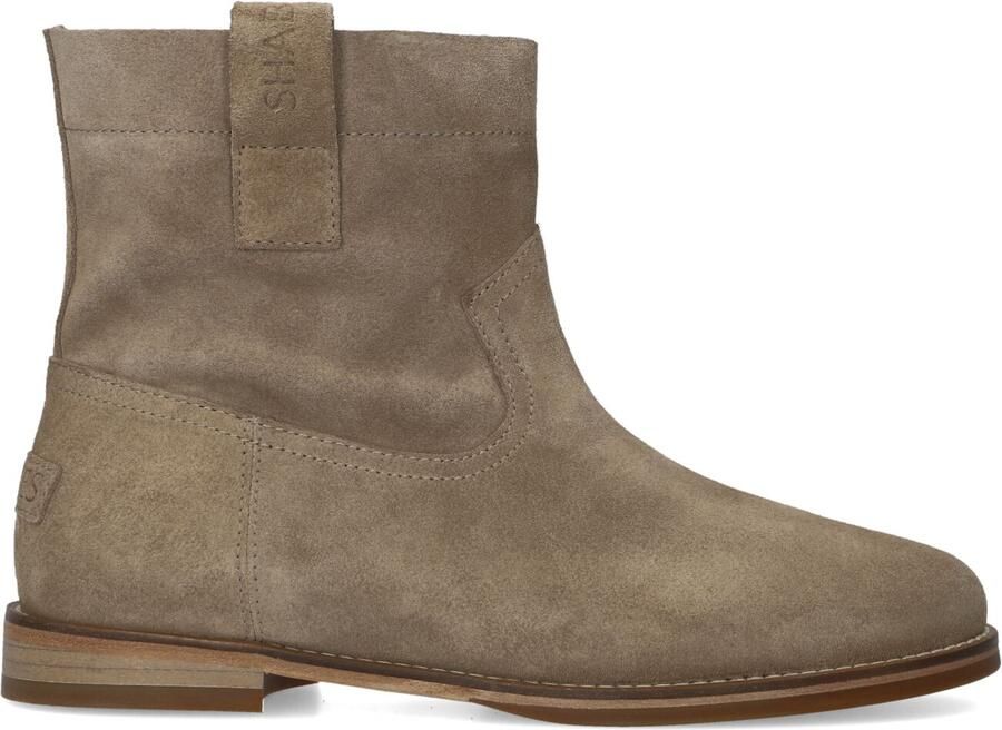 Shabbies Amsterdam Shabbies Festi Ankie Enkellaarsjes Dames Taupe - Foto 4