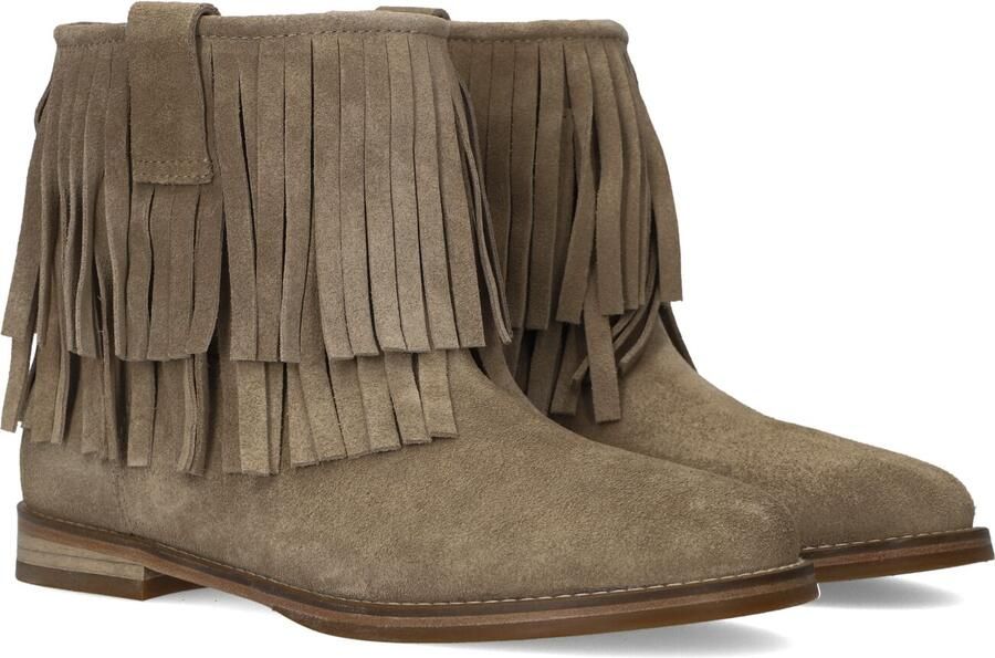 SHABBIES Bruine Enkellaarsjes Festi Ibiza