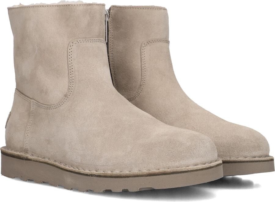 SHABBIES Bruine Enkellaarsjes Palissa Mia Zip