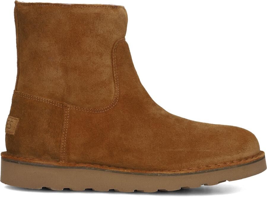 Shabbies Amsterdam Shabbies Palissa Mia Zip Enkellaarsjes Enkelboots met rits Dames Camel - Foto 3
