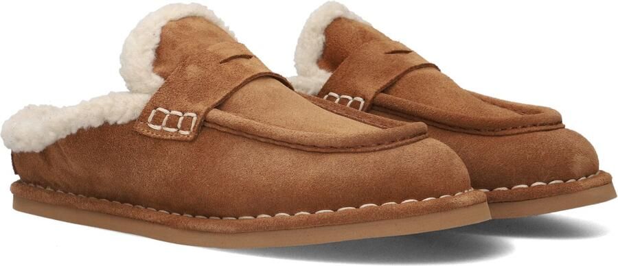 Shabbies Amsterdam WILJA PENNY Slipper Suede Dark Brown