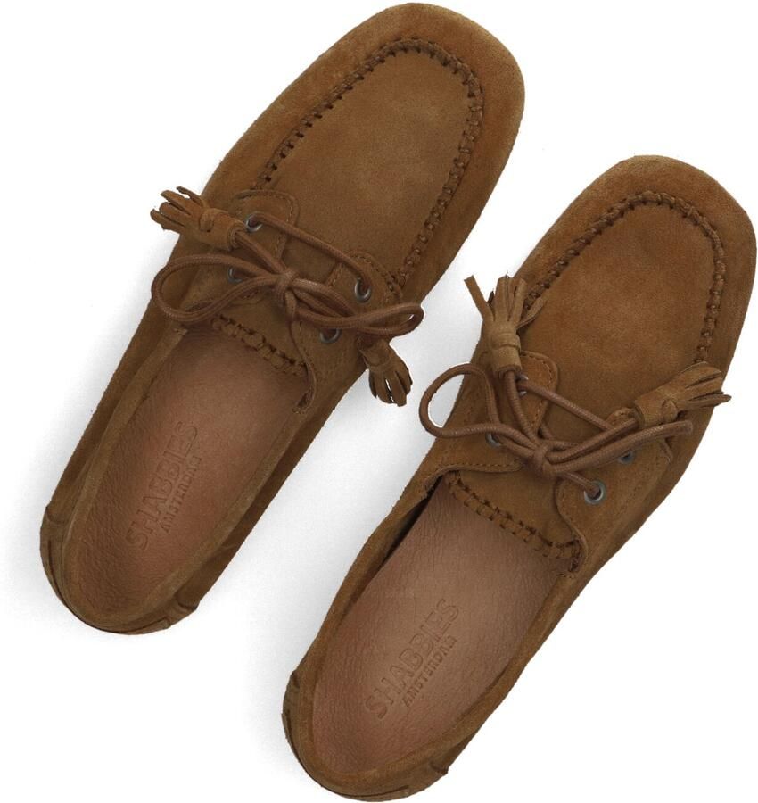 Shabbies Amsterdam Shabbies Ciska Mocca Mocassins Dames Instappers Bruin - Foto 2