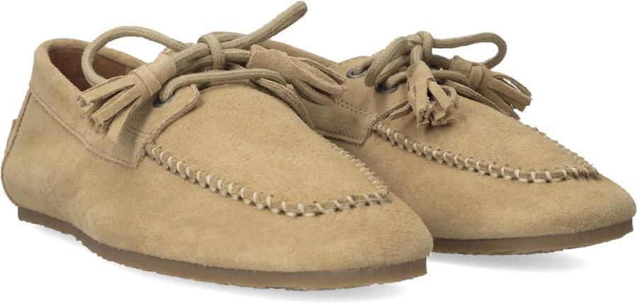 Shabbies Amsterdam Shabbies Ciska Mocca Mocassins Dames Instappers Camel