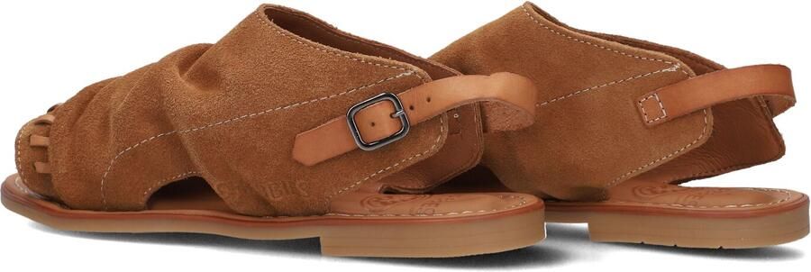 Shabbies Amsterdam Shabbies Dames Platte sandalen Angel Sleeve Camel Suède - Foto 5