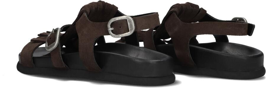 SHABBIES Dames Inga Fringes Maat: 40 Materiaal: Suède Kleur: Bruin - Foto 5