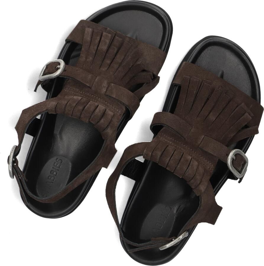 SHABBIES Dames Inga Fringes Maat: 40 Materiaal: Suède Kleur: Bruin - Foto 2