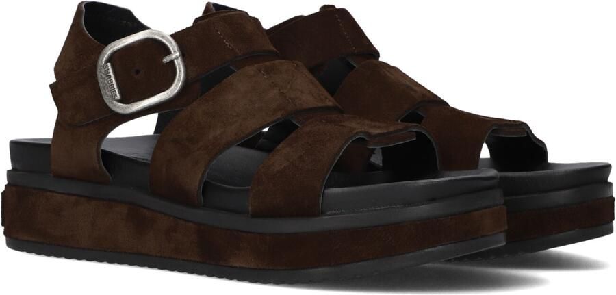 SHABBIES Bruine Sandalen Maro Bold