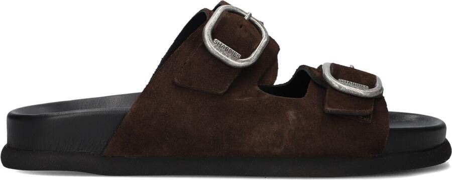Shabbies Amsterdam Shabbies Inga Buckles S Slippers Dames Bruin - Foto 4
