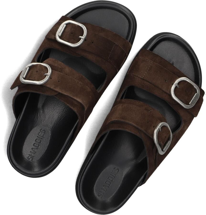 Shabbies Amsterdam Shabbies Inga Buckles S Slippers Dames Bruin - Foto 2