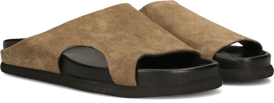 SHABBIES Bruine Slippers Inga Close