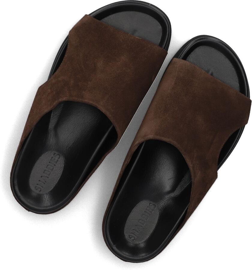 Shabbies Amsterdam Shabbies Inga Close Slippers Dames Bruin - Foto 2