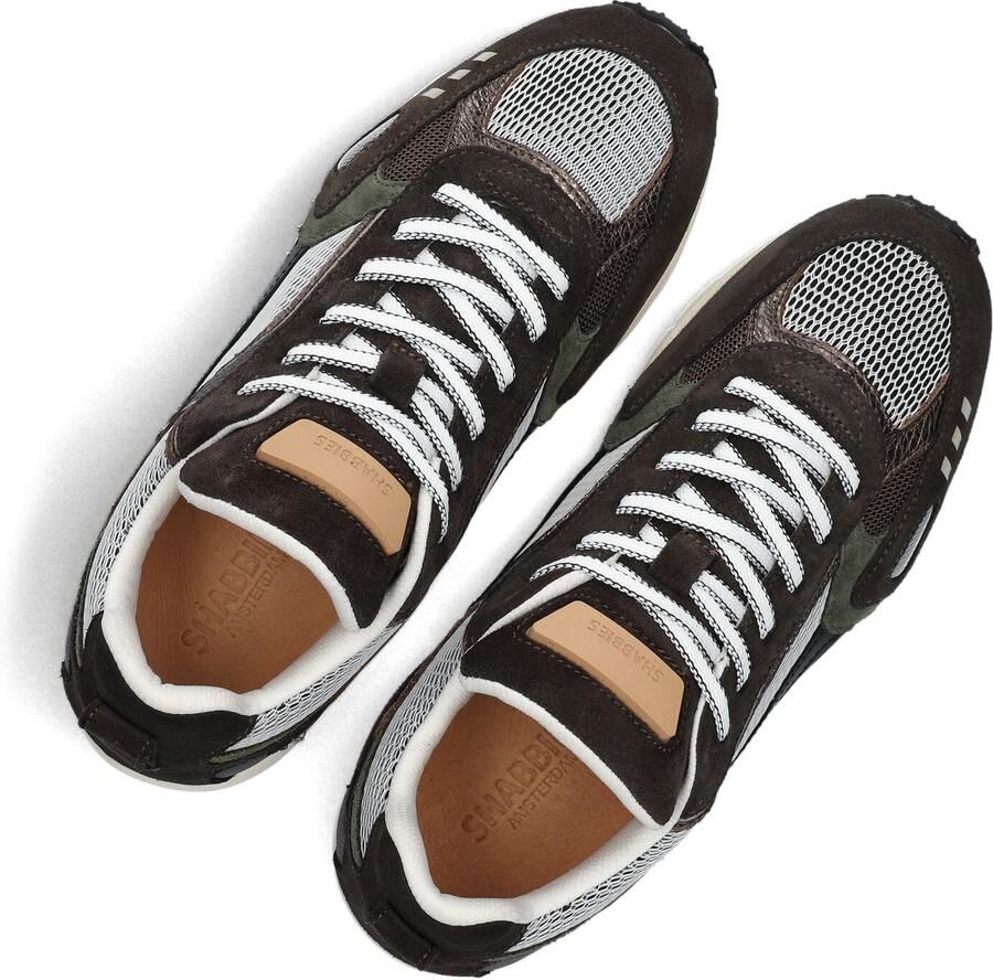 SHABBIES Lage Sneakers Dames Abbey Masha Suède Bruin - Foto 4