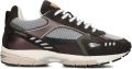 SHABBIES Lage Sneakers Dames Abbey Masha Suède Bruin - Donkerbruin