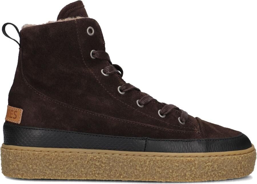 Shabbies Amsterdam CHEWY LILY Ankle Boot Suede Dark Brown
