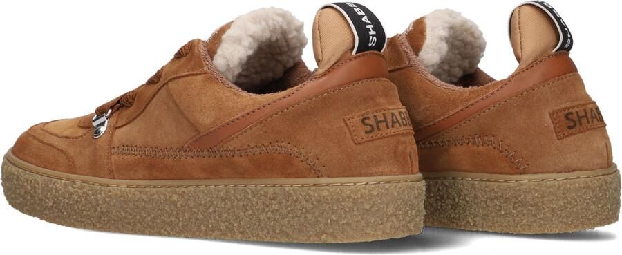 SHABBIES Lage Sneakers Dames Chewy Unna Suède Camel - Foto 3