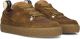 SHABBIES Lage Sneakers Dames Chewy Unna Suède Bruin - Bruin