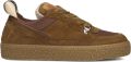 SHABBIES Lage Sneakers Dames Chewy Unna Suède Bruin - Bruin