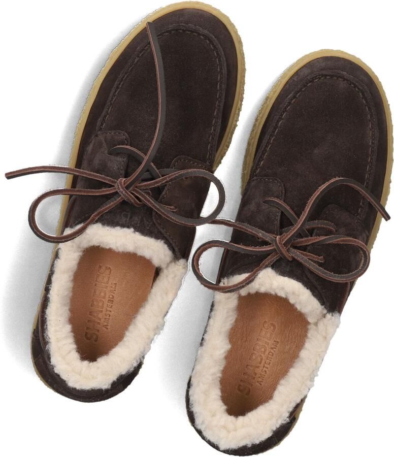 SHABBIES Veterschoenen Dames Chewy Moccasin Maat: 40 Materiaal: Suède Kleur: Bruin - Foto 2