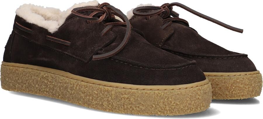SHABBIES Veterschoenen Dames Chewy Moccasin Maat: 39 Materiaal: Suède Kleur: Bruin