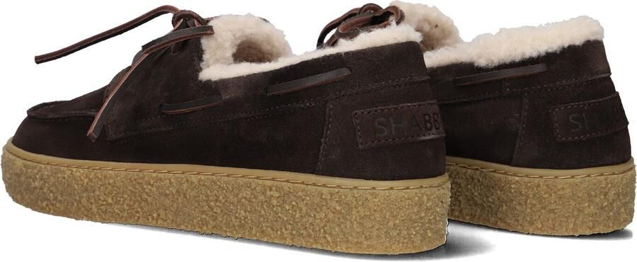 SHABBIES Veterschoenen Dames Chewy Moccasin Maat: 40 Materiaal: Suède Kleur: Bruin - Foto 5