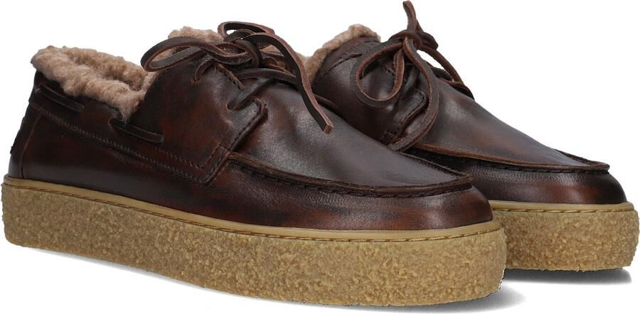 Shabbies Amsterdam CHEWY MOCCASIN Sneaker leather Dark Brown