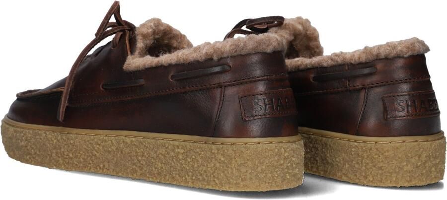 SHABBIES Veterschoenen Dames Chewy Moccasin Maat: 36 Materiaal: Leer Kleur: Bruin - Foto 3