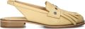 SHABBIES Slingbacks Dames Fes Leer Geel - Geel