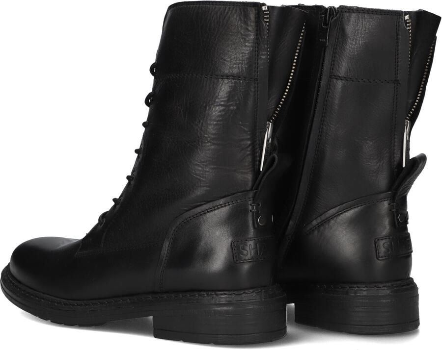 Shabbies Amsterdam DUCK LACEY NEW Boot Leather Black - Foto 4