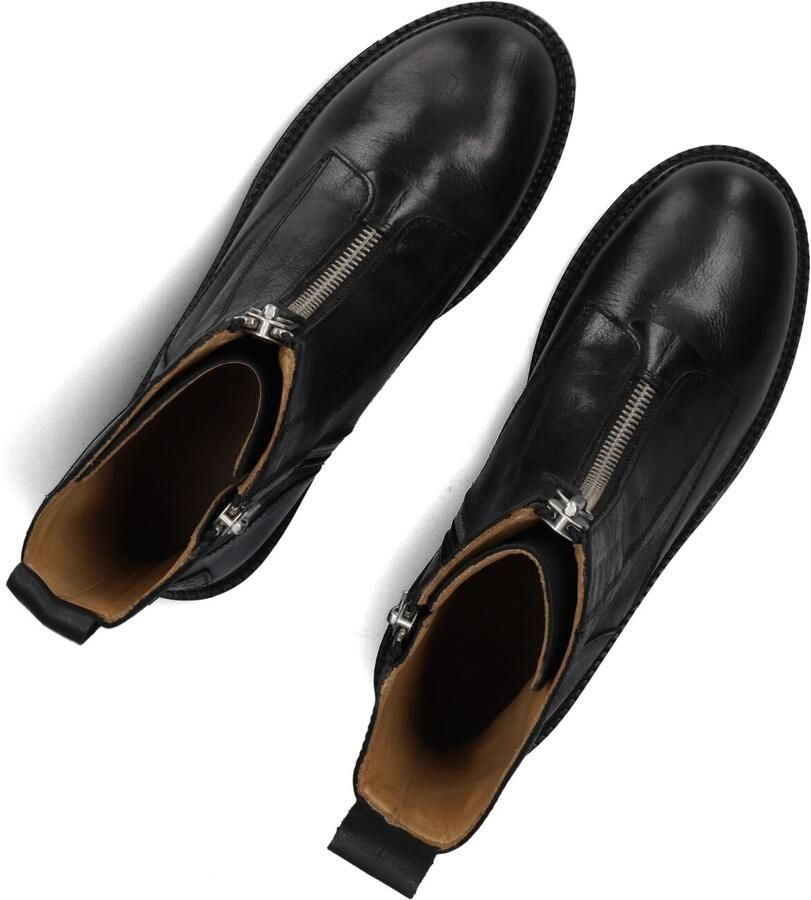 SHABBIES Enkelboots Dames Tirza Zipa Maat: 42 Materiaal: Leer Kleur: Zwart