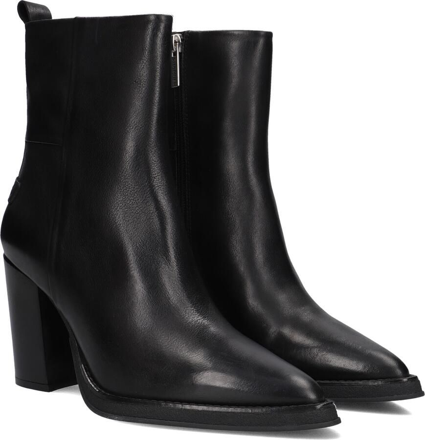 Shabbies Amsterdam Shabbies Grunch Ami Enkellaarsjes Enkelboots met rits Dames Zwart