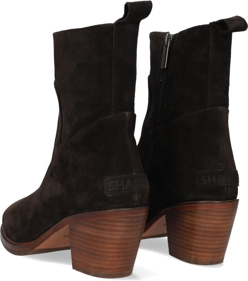 Shabbies Amsterdam Shabbies Joan Ankie Enkellaarsjes Enkelboots met rits Dames Zwart - Foto 7