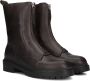 SHABBIES Enkelboots Dames Tirza Zipa Maat: 36 Materiaal: Leer Kleur: Taupe - Thumbnail 1