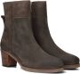 Shabbies Amsterdam Bruin Tinten 183020329 Enkellaarsjes Enkelboots met rits Dames Taupe - Thumbnail 1