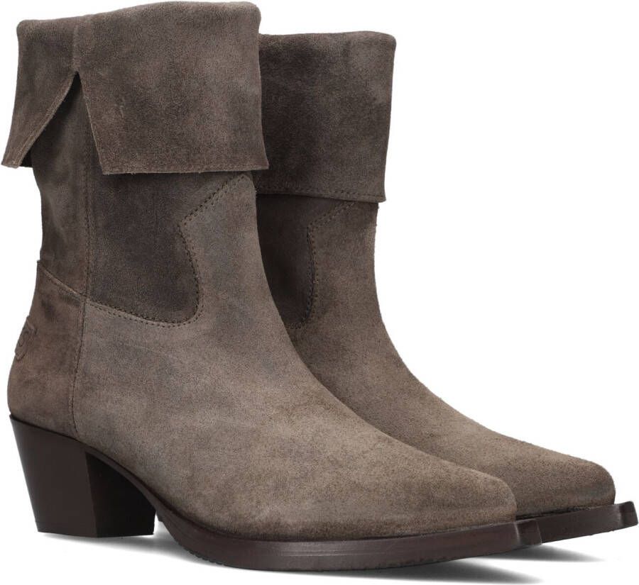 Shabbies Amsterdam Shabbies Lure Mid Boot Enkellaarsjes Dames Taupe