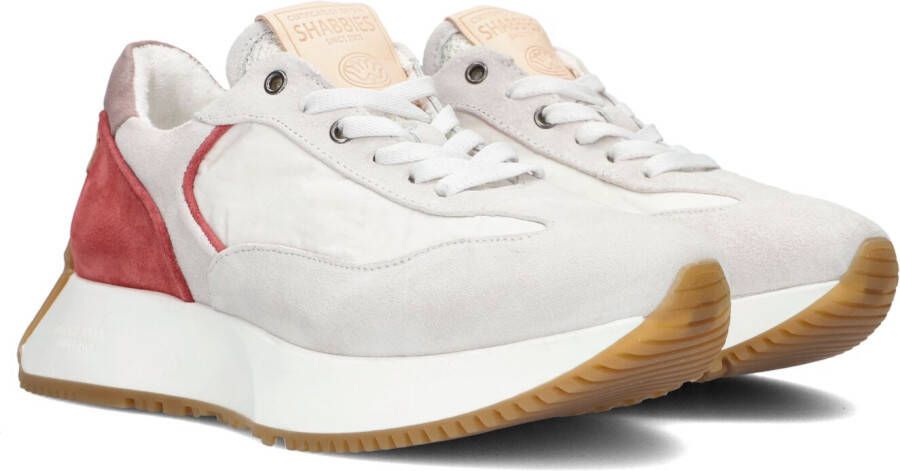 Shabbies Amsterdam Shabbies 101020285 Lage sneakers Leren Sneaker Dames Wit