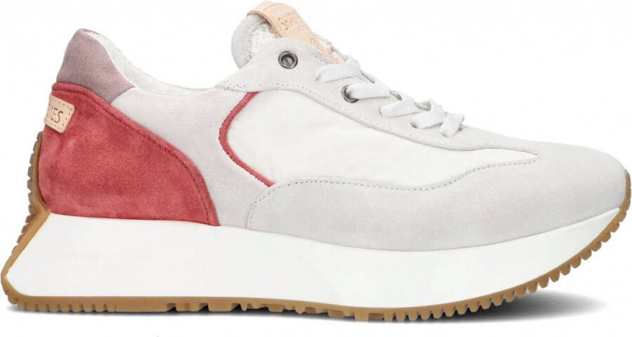 Shabbies Amsterdam Shabbies 101020285 Lage sneakers Leren Sneaker Dames Wit - Foto 2