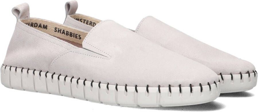 SHABBIES Loafers Dames 120020140 Sgs1413 Maat: 36 Materiaal: Suède Kleur: Wit