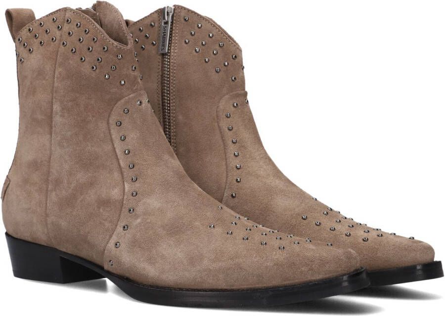 Shabbies Amsterdam Shabbies X Wendy Shs1503 Enkellaarsjes Enkelboots met rits Dames Bruin