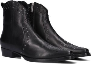 Shabbies Amsterdam Dames Enkellaars Shabbies Wendy Western Black Zwart