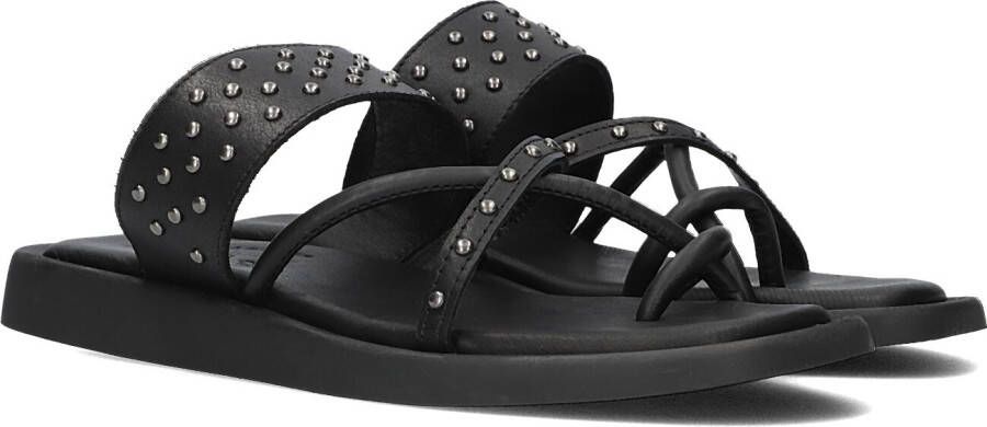 Zwarte slippers sales met studs