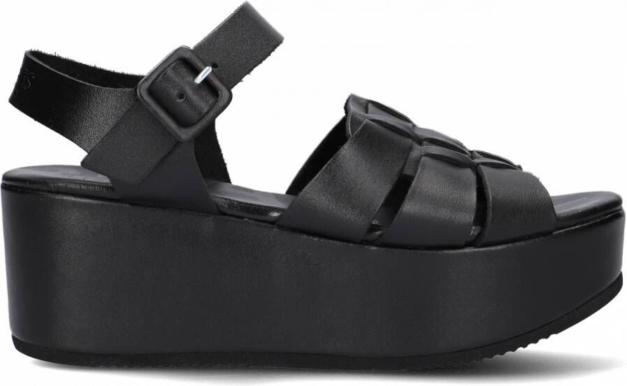 Shabbies Amsterdam Shabbies 170020215~~~~~~~~~~~~~~~~~~~~~ Sandalen met hak Zwart