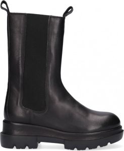 Shabbies Amsterdam hoge leren chelsea boots zwart