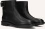 SHABBIES Enkelboots Dames Alyd Maat: 40 Materiaal: Leer Kleur: Zwart - Thumbnail 1