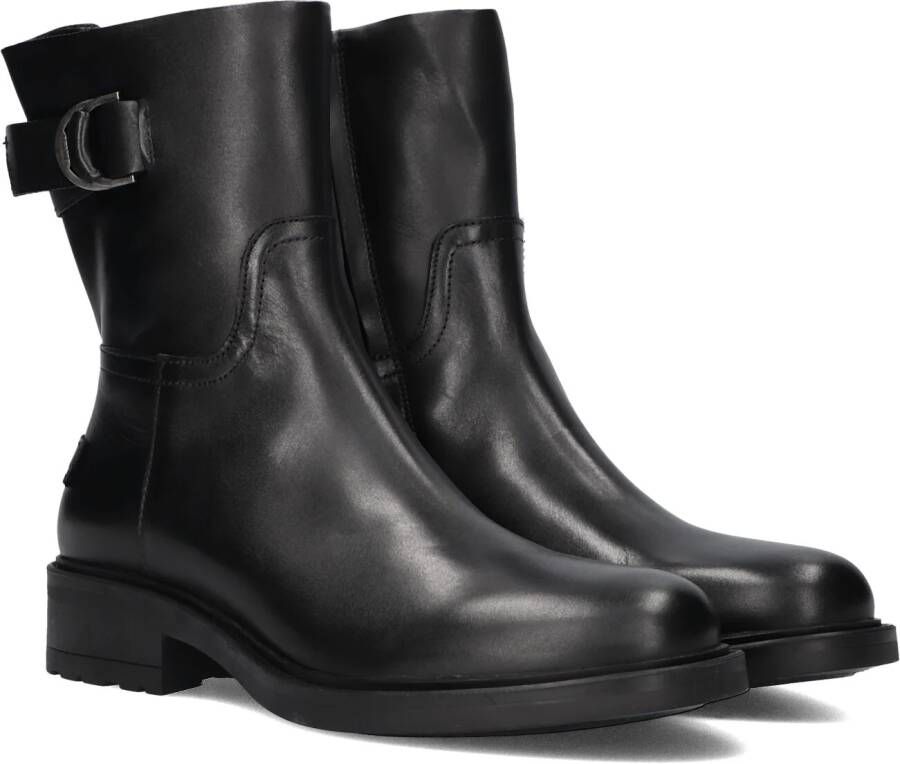 SHABBIES Enkelboots Dames Dean Bika Maat: 42 Materiaal: Leer Kleur: Zwart