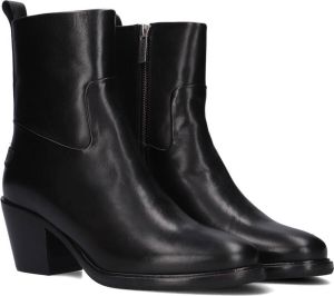 Shabbies Amsterdam Shabbies Julie Enkellaarsjes Enkelboots met rits Dames Zwart
