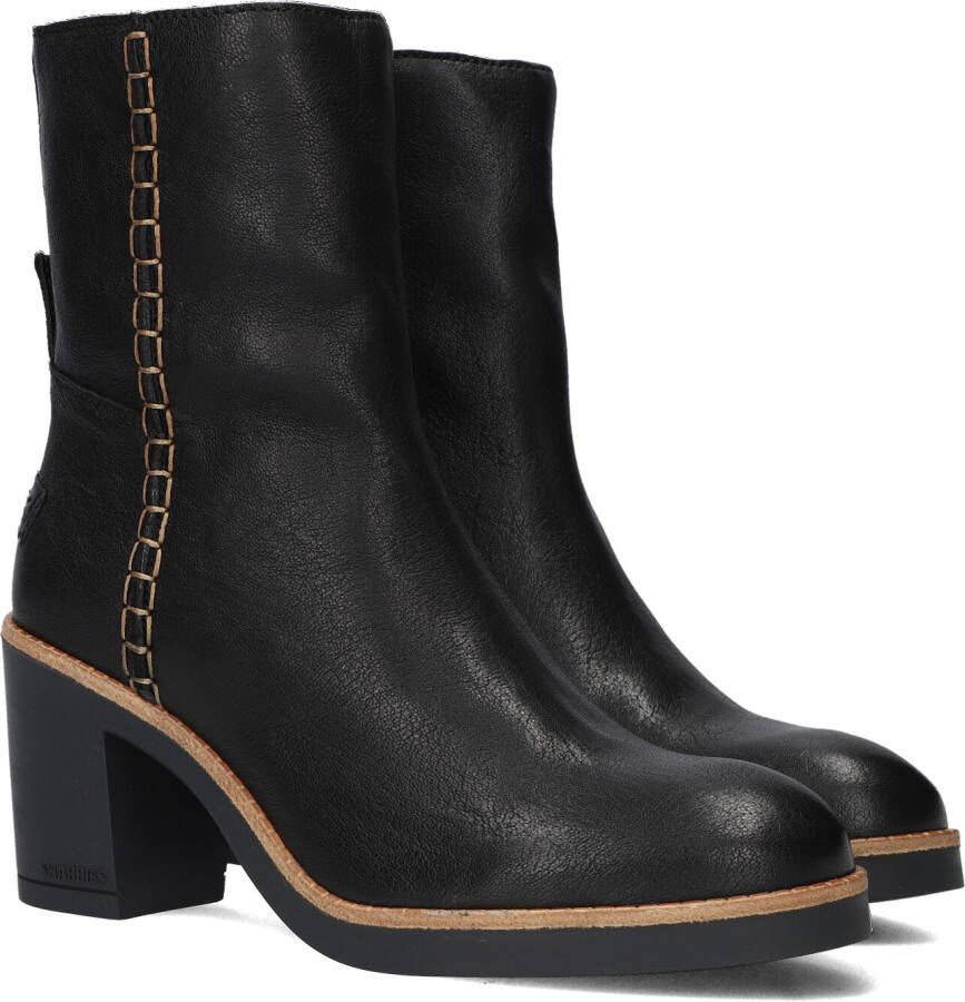 SHABBIES Zwarte Enkellaarsjes Venle Ankle Boot