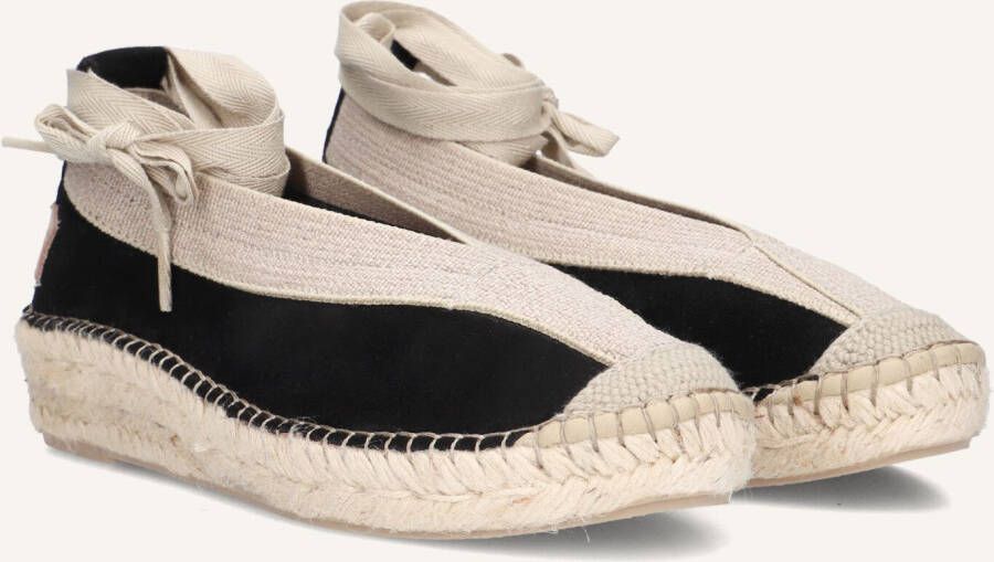 SHABBIES Espadrilles Dames Palma Maat: 36 Materiaal: Suède Kleur: Zwart